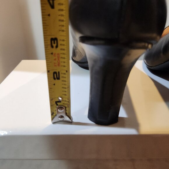 Anne Klein AK Fletcher Iflex Black Leather Slip On Pants Shoes sz 10 - Picture 10 of 10